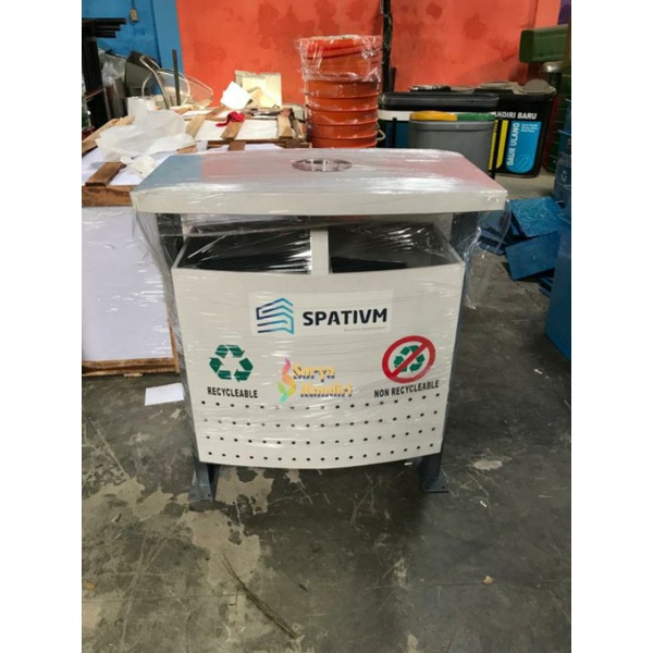 Tempat sampah 2in1 besar outdoor/indoor