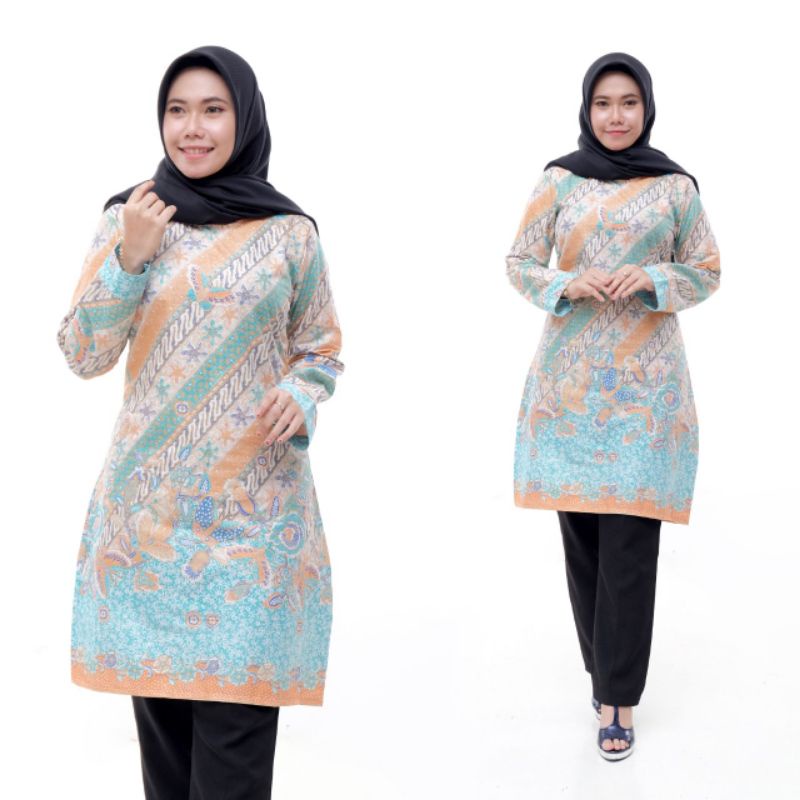 M-L-XL-XXL-XXXL Batik Tunik wanita Terbaru | Tunik Batik Jumbo | Tunik Batik Pekalongan