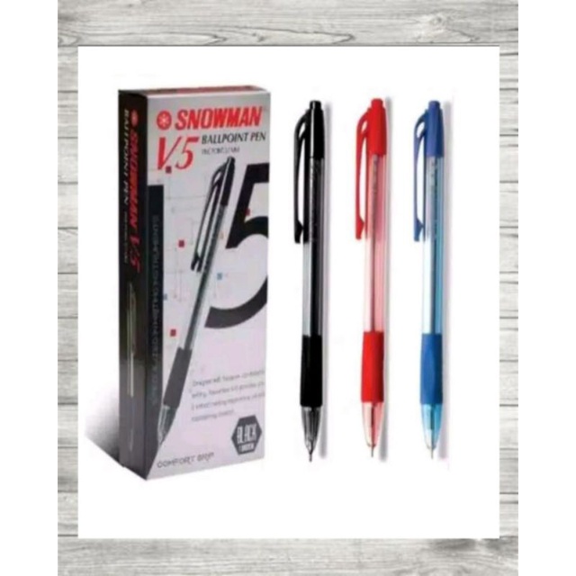 

Pulpen/Bolpen/Ballpoint Cetekan Snowman V5 (MERAH/BIRU/HITAM) 0.7mm