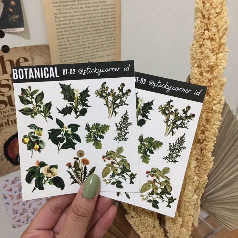 

Stiker planner untuk dekorasi STICKER BOTANICAL 02