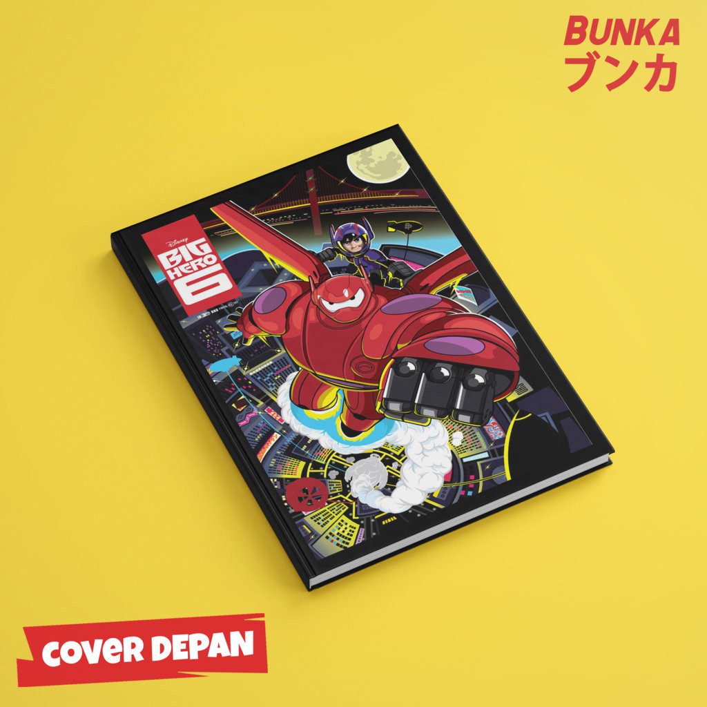 

Notebook Big Hero Six Baymax 1A Hardcover A5 Buku Tulis Catatan