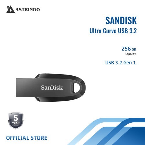 Sandisk Ultra Curve USB 3.2 FlashDisk CZ550 256GB - (SDCZ550-256G-G46)