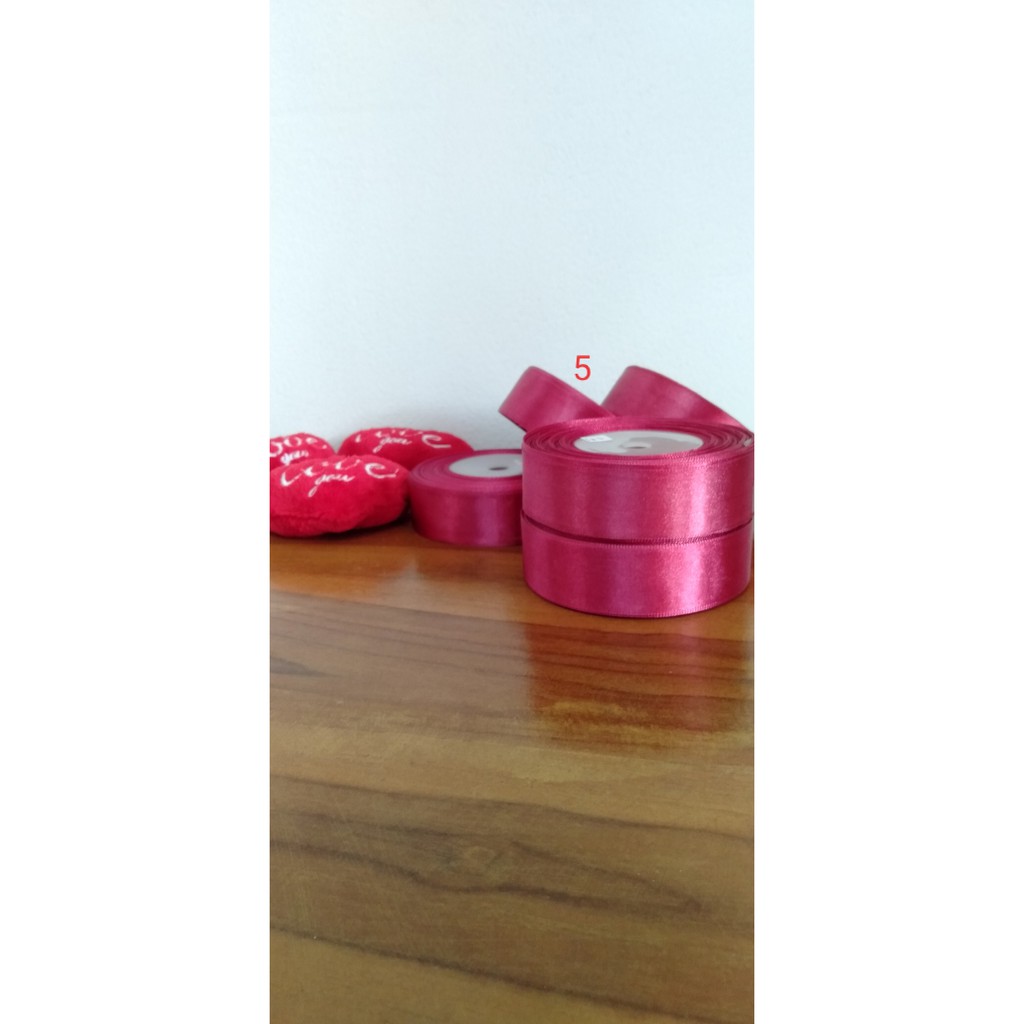 

PITA SATIN IMPORT PINK TUA 1"Inch (Min.Pembelian 3 Roll)