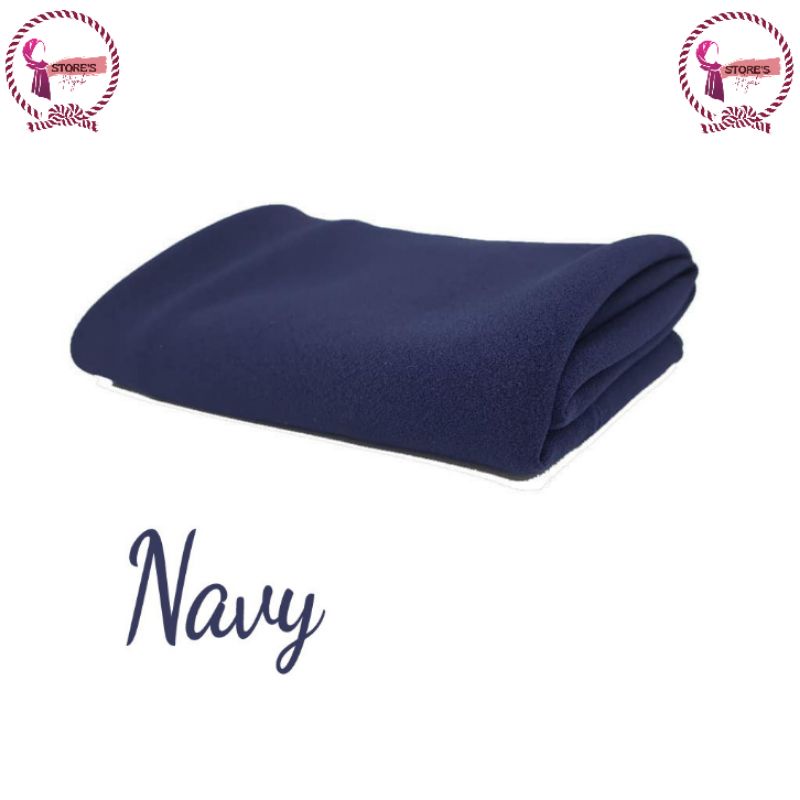 Pashmina Sabyan - Pasmina Polos Diamond Crepe-Navy