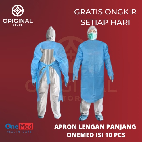 Apron Plastik Lengan Panjang Onemed Pack Isi 10