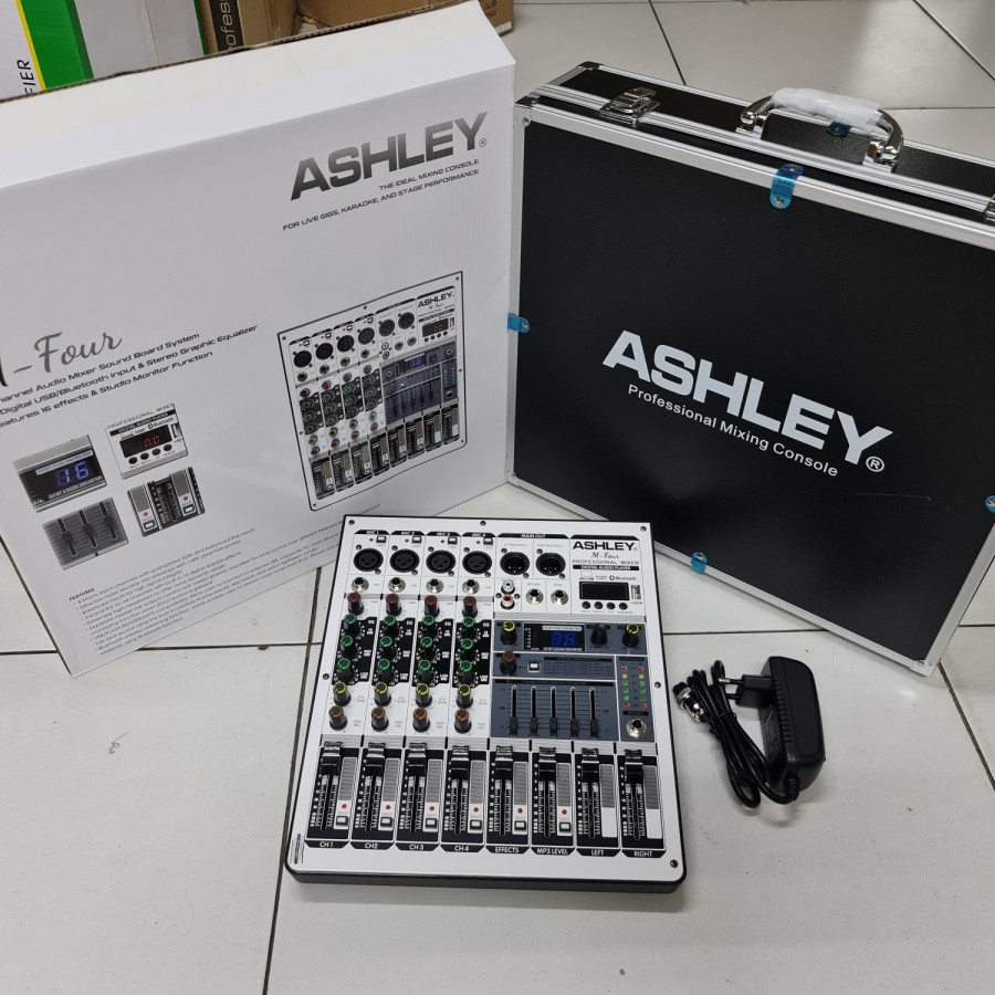 Mixer Ashley 4 Channel M-Four / MFOUR Baru plus harcase aluminium
