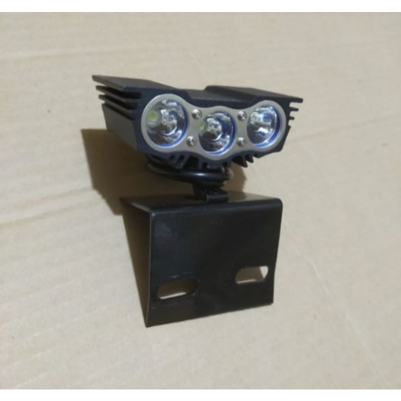 Lampu Depan LED Owl 3 Mata Plus Breket Dudukan Lampu Rx-King Lama Rx-King New Rx-K Rx-S Byson