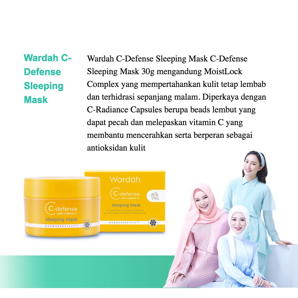 Wardah C-Defense Sleeping Mask 30g