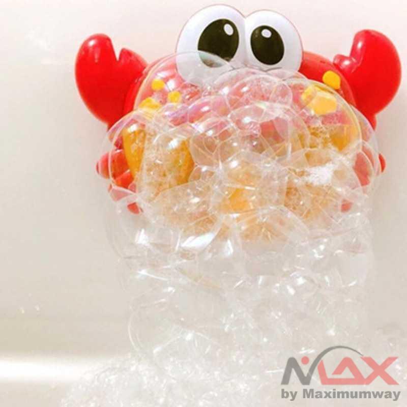 Dispenses Mandi Bayi Balita Boneka gelembung sabun otomatis dengan musik Bubble Crab Pembuat Gelembung Sabun Balon Otomatis dengan Musik Mainan anak sabun mandi Bubble Machine Music Bathtub Soap Machine Automatic Bubble Maker Baby Bathroom Funny Toy