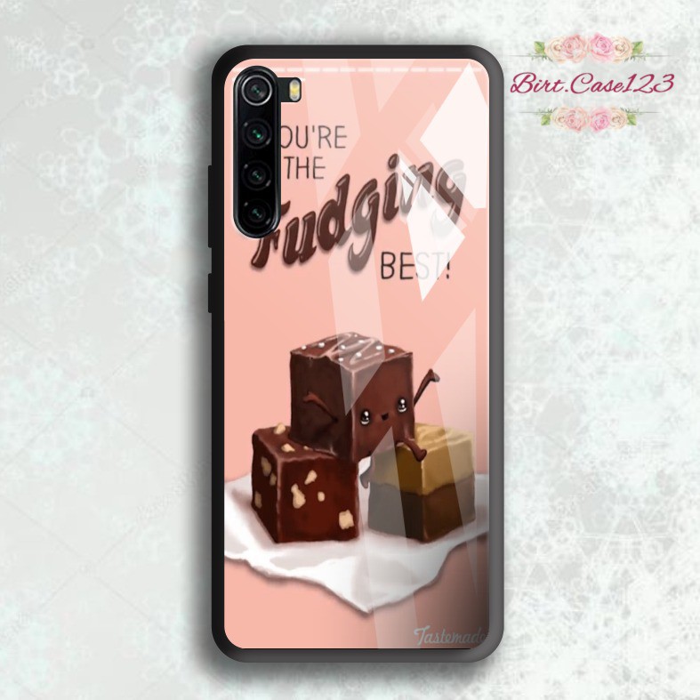 back case glass COKLAT oppo samsung vivo xiaomi realme iphone alltype BC1645