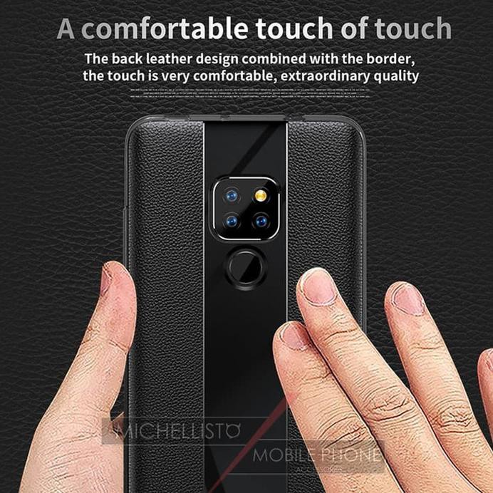 Case Huawei Mate 20X Luxury PU Leather Glass Porsche