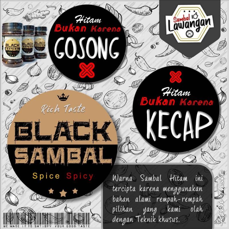 

Sambal hitam(BlackSambal)-Sambal Lawangan