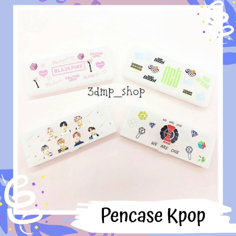 Pencase Pensilcase Pencilcase Kotak Pensil Kpop Izone Exo Blackpink X1 twice got7 got 7