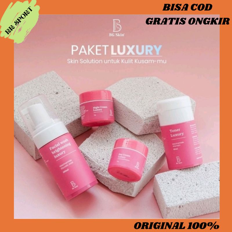 BG SKIN Whitening Luxury Skincare Perawatan Wajah Pencerah / Paket Luxury BG / Skincare BG Beauty Gl