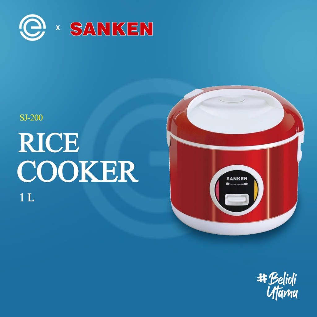 SANKEN Rice Cooker Stainless 1 Liter SJ-200