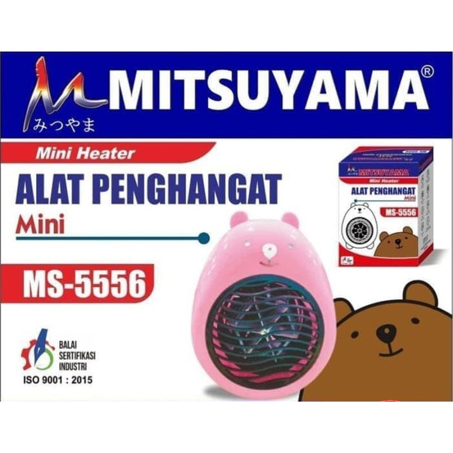Alat Penghangat Mini / Kipas Angin Mini Heater Mitsuyama MS-5556