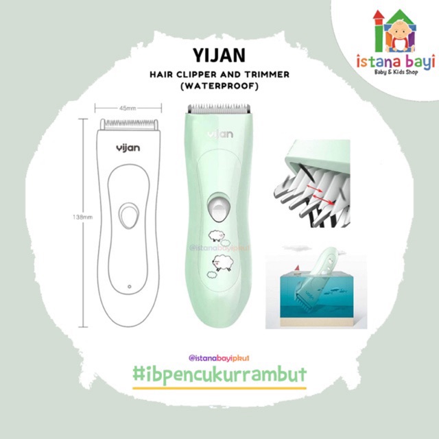 Yijan Hair Clipper - Alat Cukur Rambut Bayi