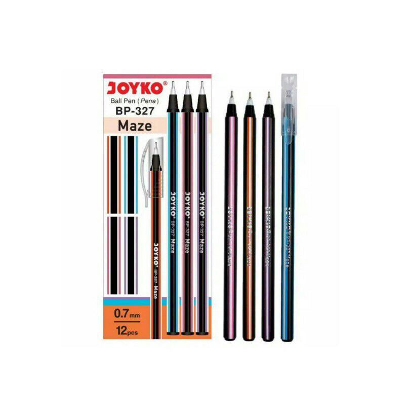 

Ball Pen Pulpen Pena Joyko BP-327 Maze 0.7 mm (1 Pack isi 12 Pcs)
