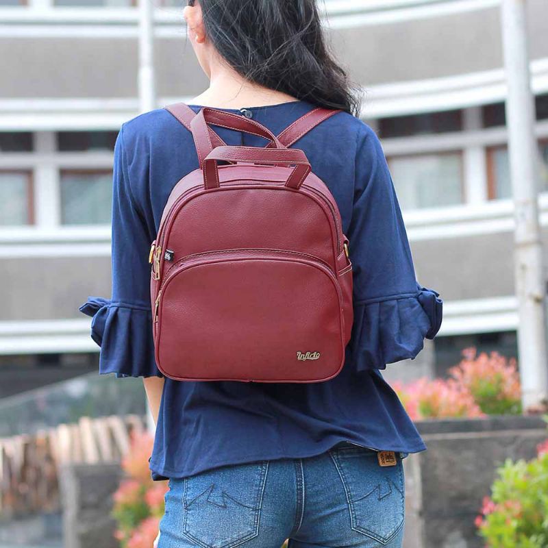 Tas Backpack Wanita Ransel Punggung Distro Bahan Premium Garansi Original