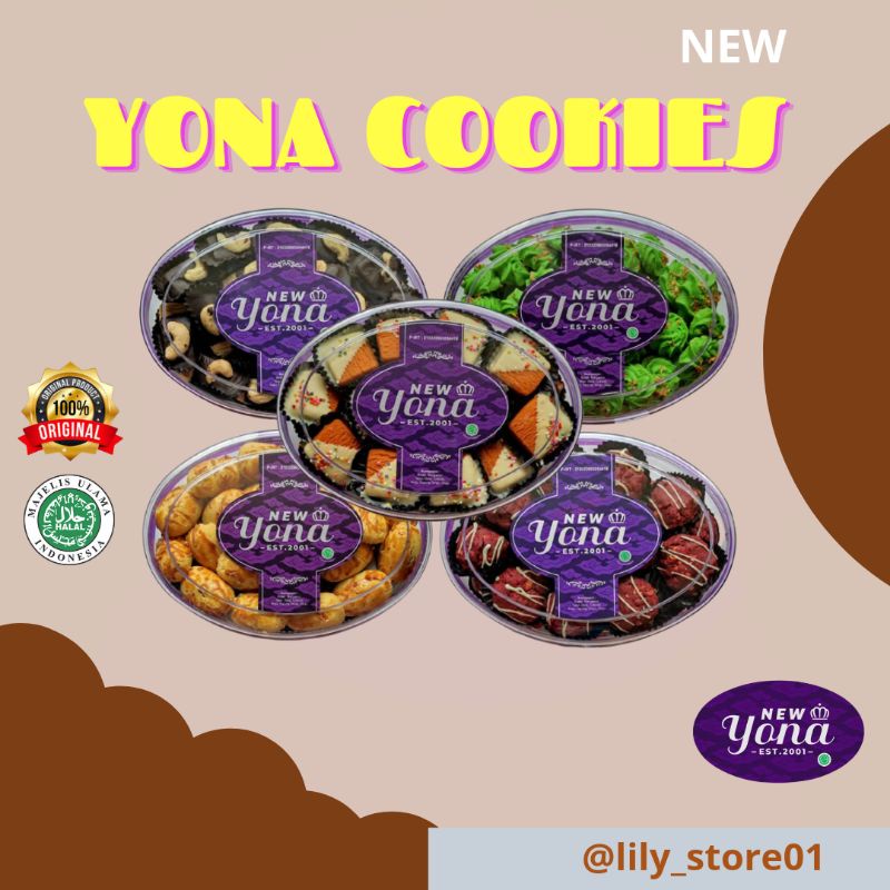

FRESH-READY YONA COOKIES NEW YONA COOKIES kue lebaran kue kering FREE BUBBLE WRAP