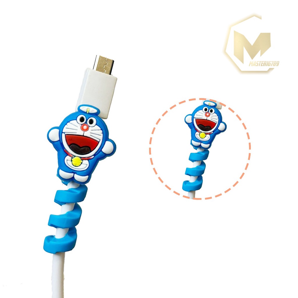 Cable Saver TWIST Cable Protector SPIRAL Pelindung Ujung Kabel karakter android iphone MA3010