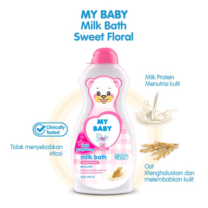 MY BABY MILK BATH SWEET FLORAL 100ML