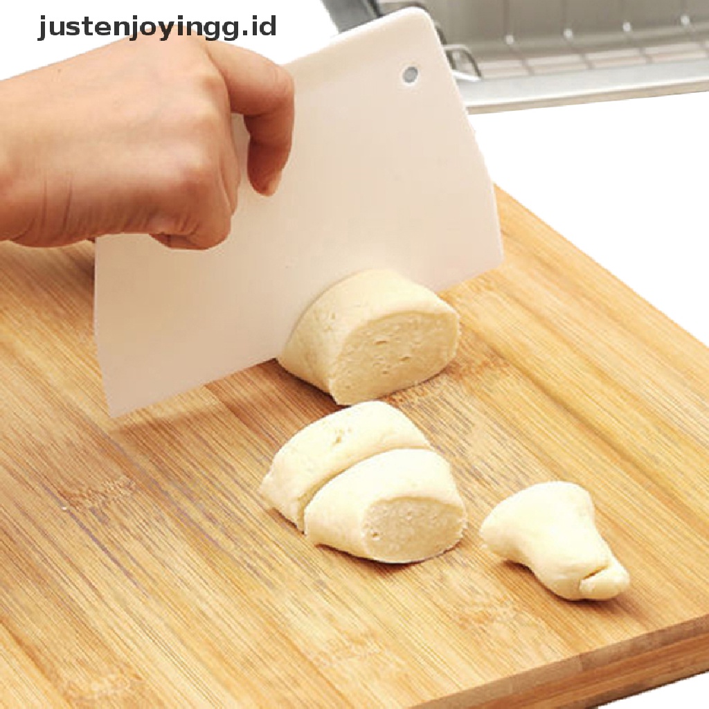 1 Pc Spatula Pengikis Pemotong Adonan Krim Kue Bentuk Trapesium