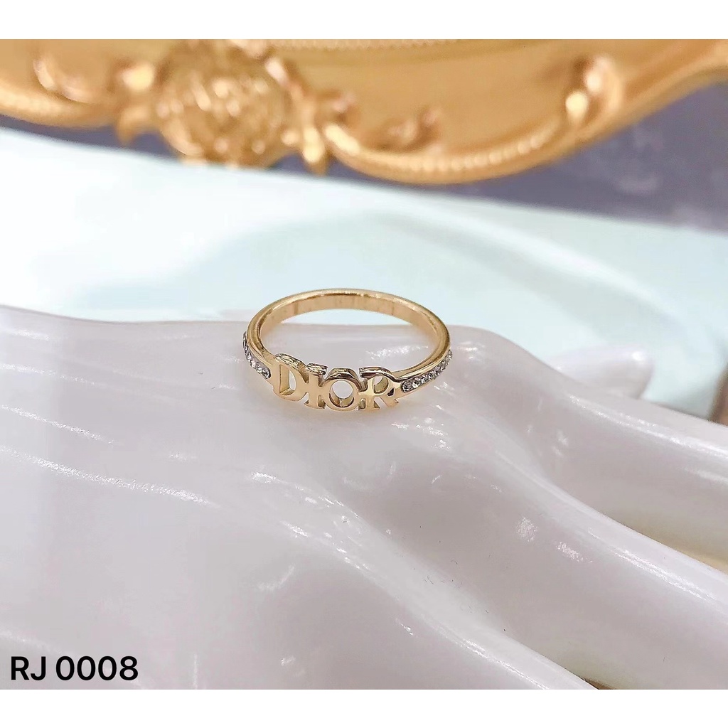 Cincin Titanium Permata Perhiasan Fashion 1782