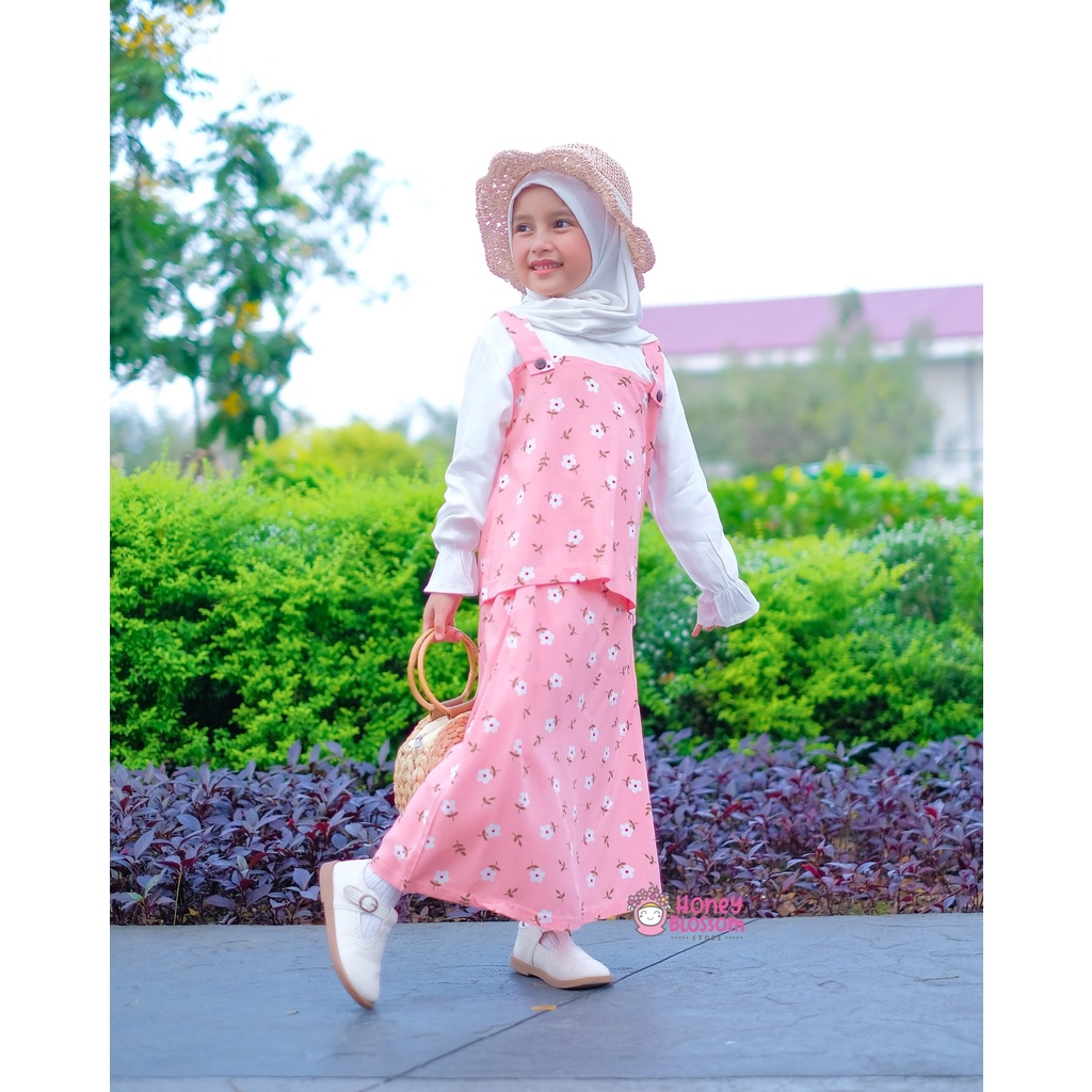 HoneyBlossom - baju muslim anak perempuan / baju muslim anak 1,2, 3,4,5 tahun alyssa series