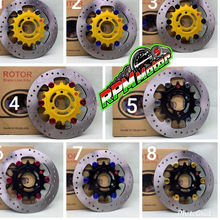 Disc Piringan Cakram Disk Cakram Floating Rotor Brembo Thailand Ukuran 220mm Mio J Mio M3 Fino Injek