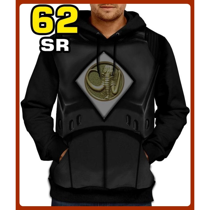 JAKET POWER RANGER - JAKET RANGER HITAM - JAKET SUPERHERO ROBOT