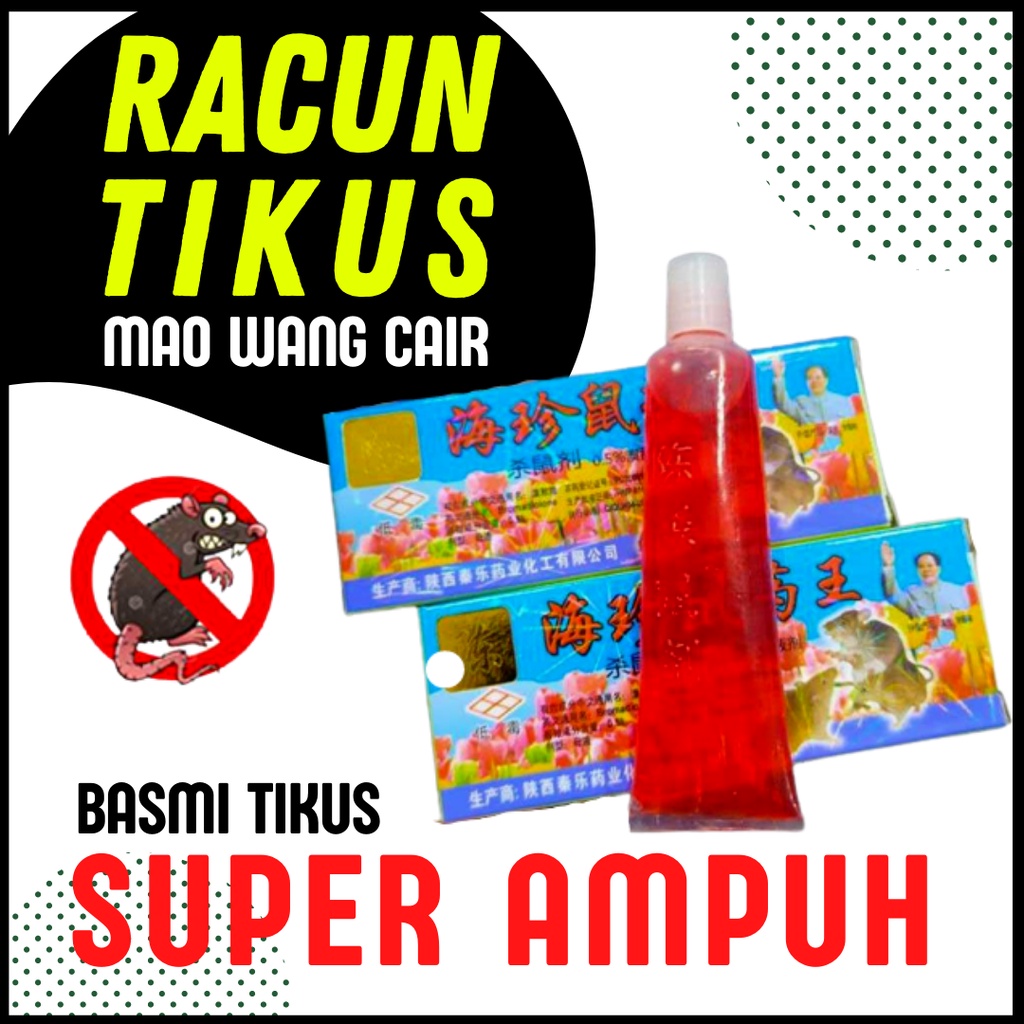 Racun TIkus Ampuh Mati Kering Tidak Bau Racun Tikus Cair Maowang Original Obat Pembasmi Tikus di Rum