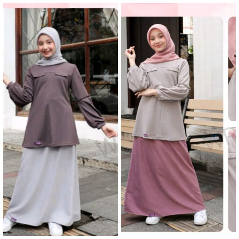 TERBARU  KIYOMI 05 SETELAN ROK DAN ATASAN BY ETHICA