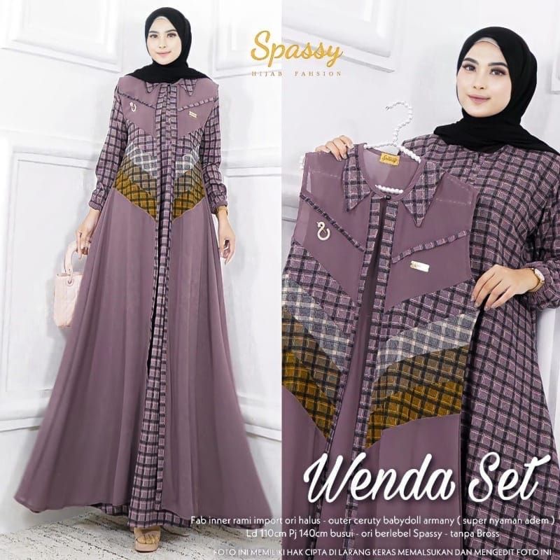 wenda / Aileen set premium by spassy  dress outer elegant