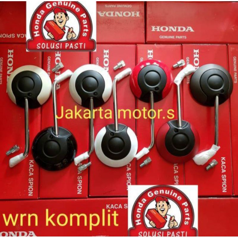 HARGA SATUAN spion mirror scoopy prestige 2021-2023, silver, grey,biru dop,hitam dop, putih dop, orange, harga satuan asli honda