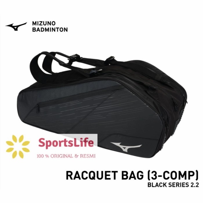 TAS BADMINTON MIZUNO BLACK SERIES 2.2 3 COMP ORIGINAL