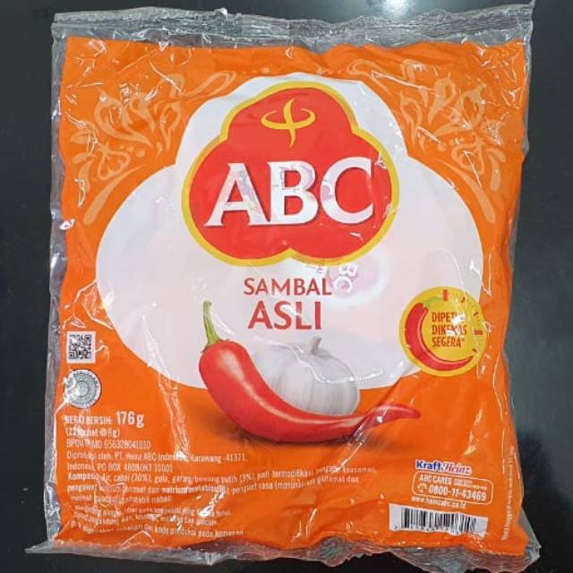 

Sambal abc sachet kecil ( pak)