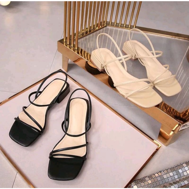 SANDAL HEELS WANITA TERBARU MODEL TALI N 27