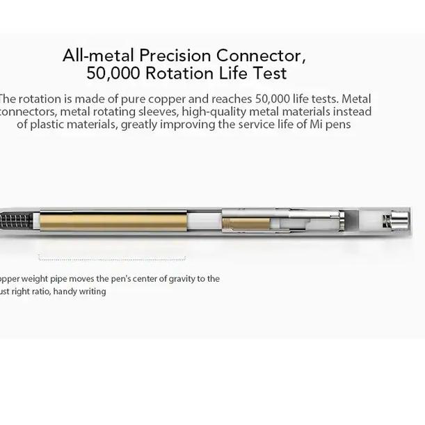 

☜ Xiaomi Mijia PEN with 0.5mm Swiss Refill 143mm Rolling Roller Ball Mi - 1kotak refill ➤