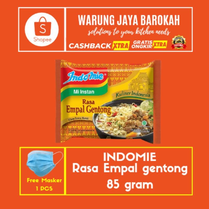 

MIE INDOMIE RASA EMPAL GENTONG/INDOFOOD/HEMAT/MURAH/GROSIR