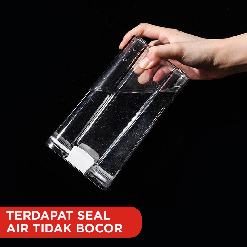 Toples Kotak Snack Kedap Udara Penyimpanan Bening Cereal Kontainer Makanan Food Storage Jar Container