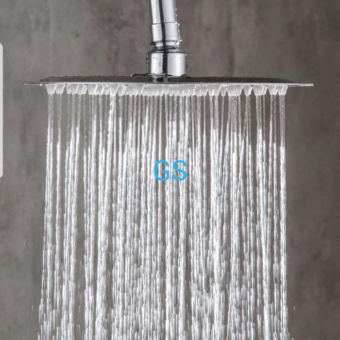 Wall Shower Tanam Tembok Kamar Mandi Minimalis Stainles 8 inci