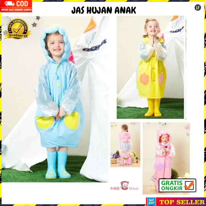 JAS HUJAN ANAK PEREMPUAN MANTEL HUJAN MOTOR ANAK LAKI LAKI RAINCOAT KIDS KOREA JAKET IMPORT A69