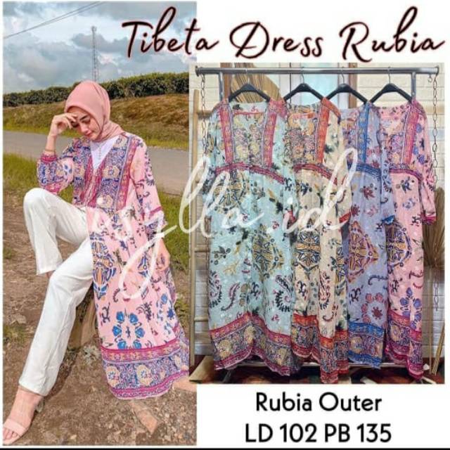 Tibeta Dress Rubiah PREMIUM QUALITY !!!!