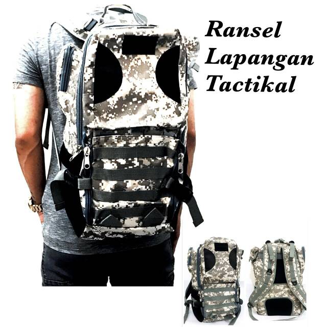 Tas ransel taktikal camo pria / tas punggung