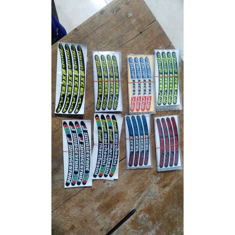 STIKER Velg Stiker Pelek Motor Sticker Pelek Motor