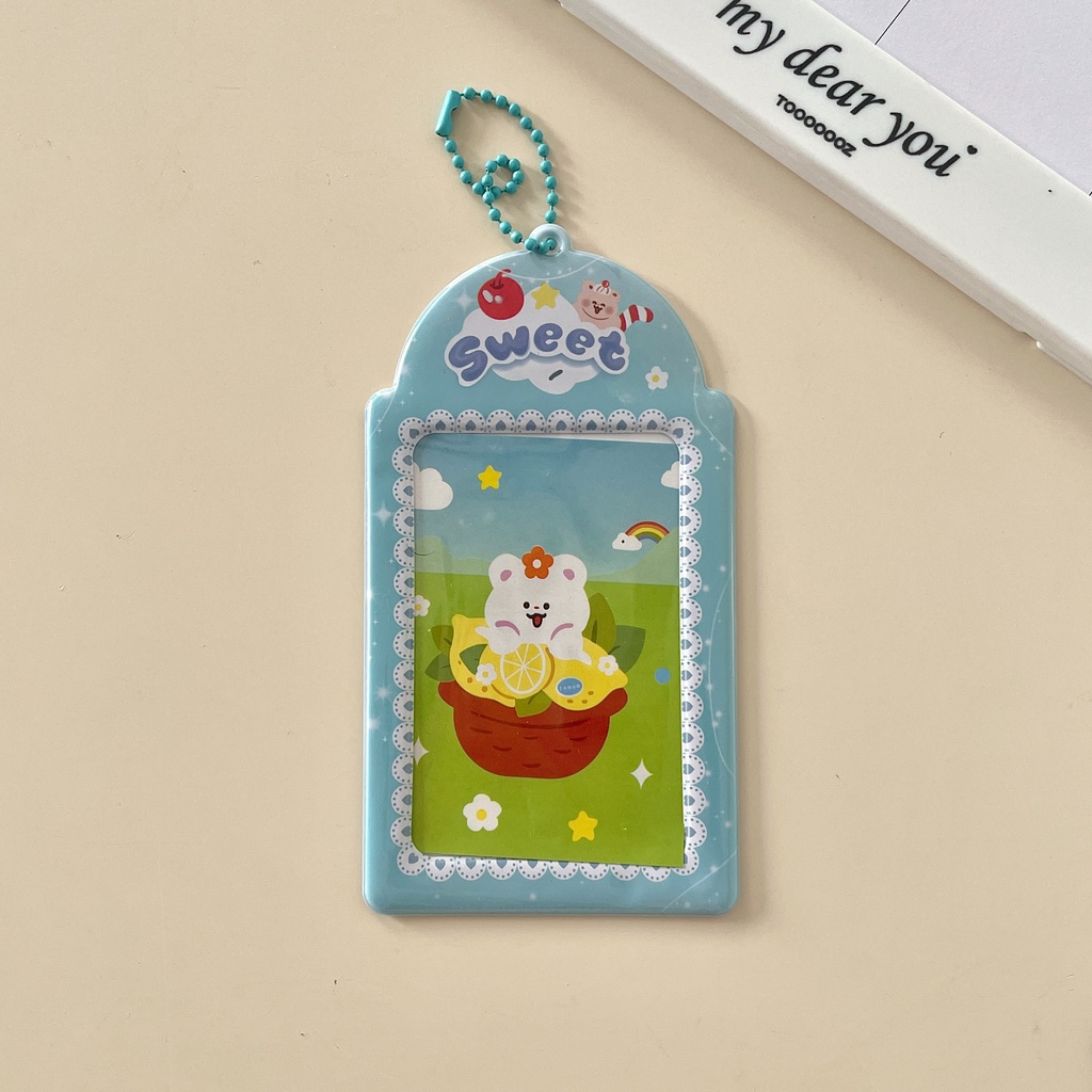 Ins Holder Kartu Polaroid Aidou Motif Beruang Lucu