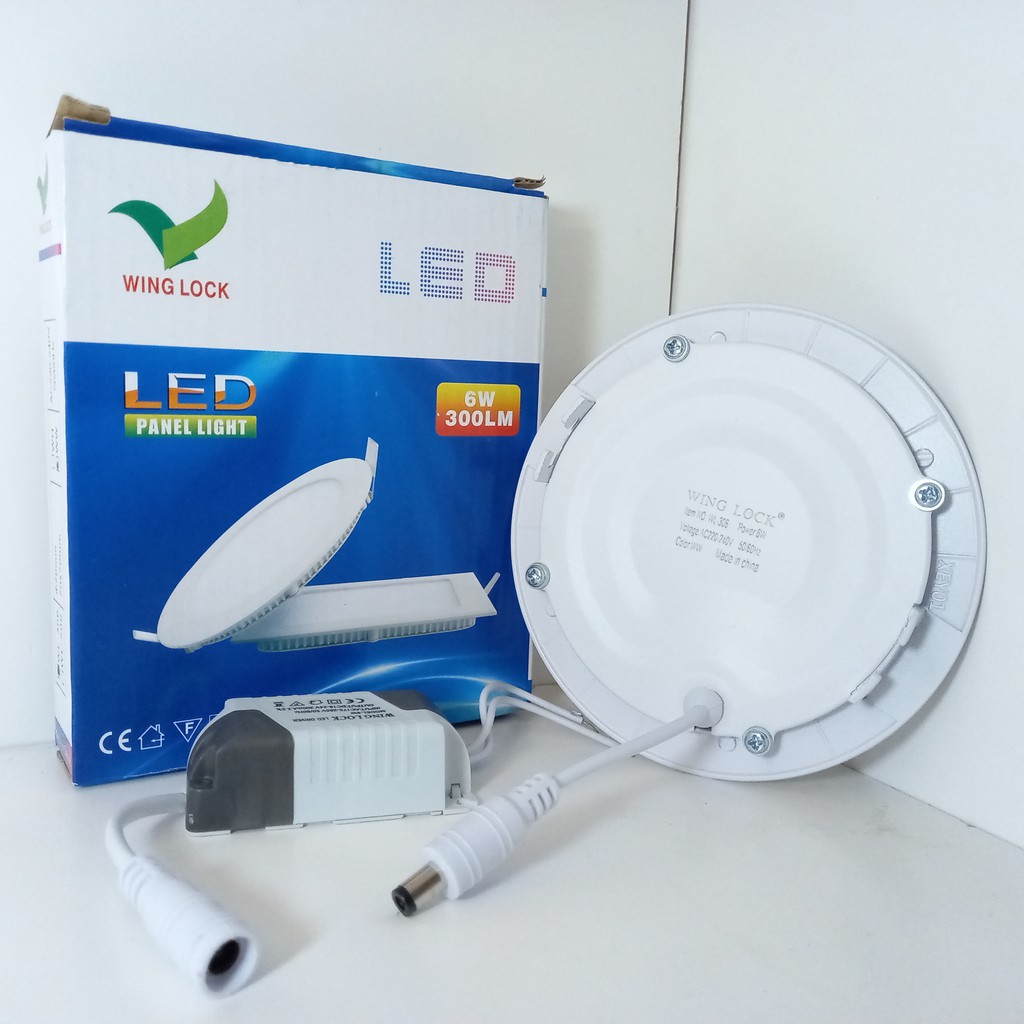 LAMPU DOWNLIGHT LED 6 WATT KUNING LAMPU PANEL LED 6w TIPIS BULAT INBOW