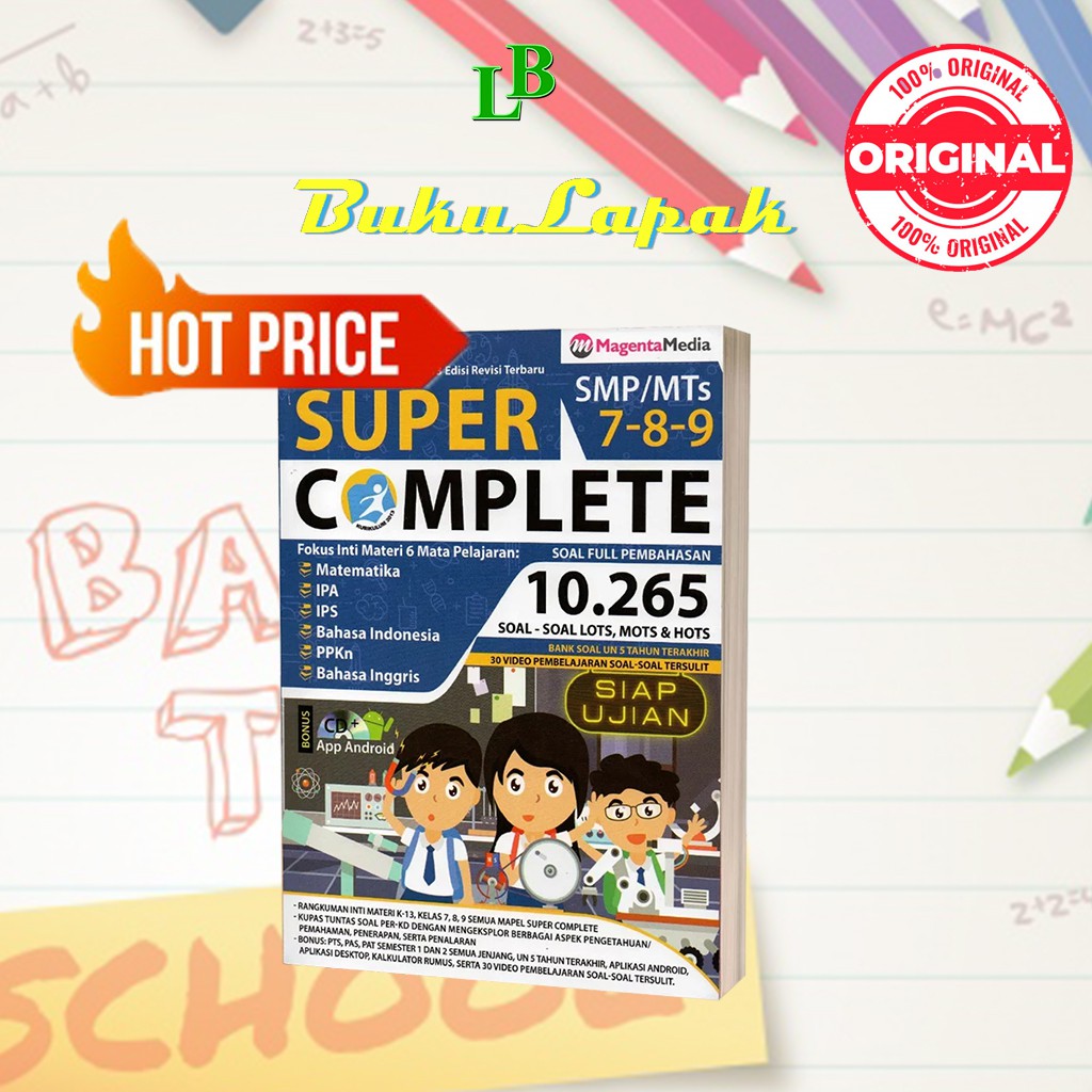 Buku Super Complete Smp Kelas 7 8 9 Matematika Ipa Ips B Indo Inggris Ppkn Shopee Indonesia