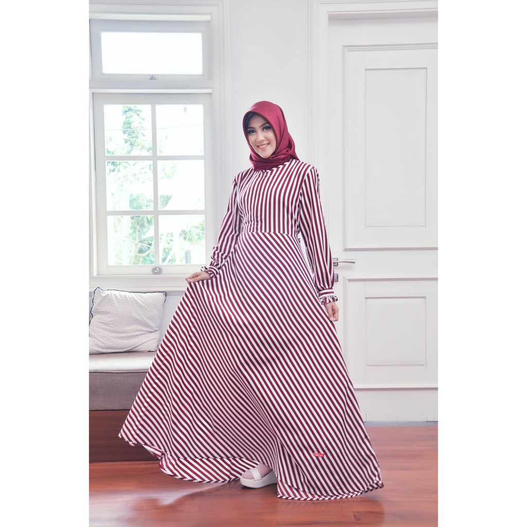 [Best Seller] Gamis Nibras NB 120 Promo Diskon 10% Ready Warna Dongker Hitam dan Marun